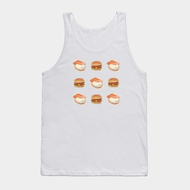 Sushi Burger Tank Top by Katfish Draws